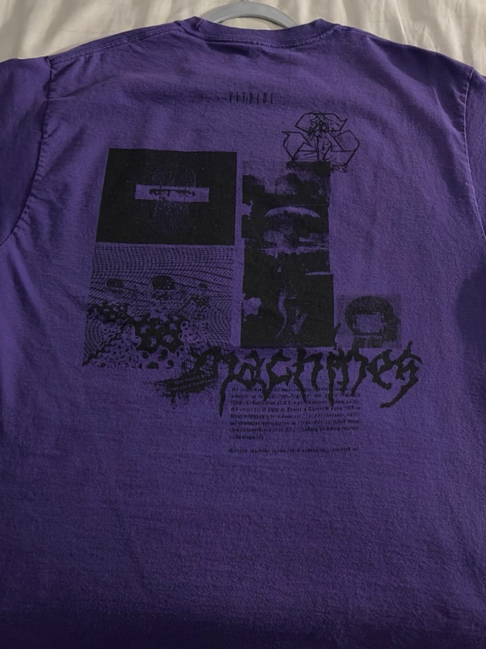 Purple Graphic Crew Neck T-Shirt